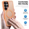 Dėklas Dux Ducis Yind Magnetic Stand Samsung S948 S26 Ultra oranžinis