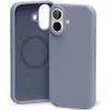 Dėklas Mercury Pure Magsafe Silicon Case Apple iPhone 17 levandos pilka
