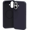 Dėklas Mercury Pure Magsafe Silicon Case Apple iPhone 17 tamsiai mėlynas