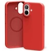 Dėklas Mercury Pure Magsafe Silicon Case Apple iPhone 17 raudonas