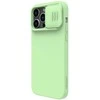 Dėklas Nillkin CamShield Silky Silicone Apple iPhone 15 Pro Max šviesiai žalias