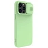 Dėklas Nillkin CamShield Silky Silicone Apple iPhone 15 Pro Max šviesiai žalias