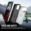 Dėklas Perfectionists Triangle Mag Case Apple iPhone 14 Pro Max sidabrinis