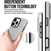 Dėklas Perfectionists Triangle Mag Case Apple iPhone 15 Pro Max sidabrinis