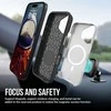 Dėklas Perfectionists Triangle Mag Case Apple iPhone 15 sidabrinis