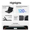 DUX DUCIS dėklas DK sulankstomas su belaide klaviatūra iPad Pro 11 (2024) juodas