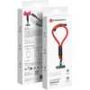 FORCELL F-DESIGN R10X40 riešo telefono virvelė su reguliuojamu ilgiu (maks. 20 cm kilpoje) raudona