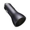 Baseus Automobilinis įkroviklis 12-24V 65W USB + 2xUSB-C QC4+ PD3.0, pilkas