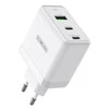 Įkroviklis DUZZONA T1 65W 2xUSB-C/USB-A baltas