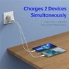 Oem Įkroviklis DUZZONA T2 30W 1xUSB, 1xType-C baltas