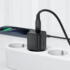 Įkroviklis Acefast A117 20W GaN USB-C + USB-C to Lightning 1.2m cable juodas