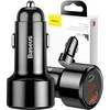 Dėklas Baseus Magic USB + USB-C QC 4.0 PD 45W automobilinis įkroviklis - juodas