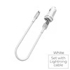 Įkroviklis automobilinis Borofone BZ2 su 2 USB jungtimis + Lightning (2.4A) juodas