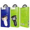 Įkroviklis automobilinis Hoco Z26 su 2 USB jungtimis (2.1A) su led ekranu juodas