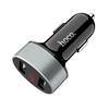 Įkroviklis automobilinis Hoco Z26 su 2 USB jungtimis (2.1A) su led ekranu juodas