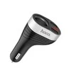 Automobilinis įkroviklis Hoco Z29 su 2 USB jungtimis (3.1A) su led ekranu juodas