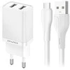 Įkroviklis Awei C15-EU 10W 2xUSB-A baltas