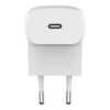 Įkroviklis buitinis Belkin Boost Charge 20W USB-C PD + USB-C to Lightning kabelis baltas