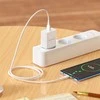 Įkroviklis Borofone BN5 18W USB-A + USB-A to USB-C cable 1.0m baltas