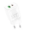 Įkroviklis Borofone BN7 20W USB-C/USB-A baltas