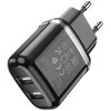 Usams Įkroviklis Hoco N4 12W 2xUSB-A juodas
