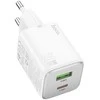 Įkroviklis Hoco N41 20W GaN USB-A/USB-C baltas