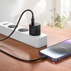 Įkroviklis Hoco N66 35W GaN USB-C/USB-A + USB-C to Lightning cable 1.0m baltas