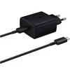 Įkroviklis Samsung EP-TA845 45W + Type-C kabelis juodas