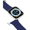 Dux Ducis apyrankė Apple Watch 9 / 8 / 7 / 6 / 5 / 4 / 3 / 2 / SE (41 / 40 / 38mm) silikoninė mėlynos spalvos (OceanWave Version)