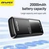 Išorinė baterija Power Bank Awei P13K PD20W/QC22.5W 20000mAh juoda