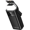 Borofone Power Bank 30000mAh BJ65 High – 2xUSB + Type C – QC 3.0 22,5W + PD 20W with USB, Type C, Lightning and micro USB juodos spalvos
