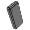 Nešiojamas įkroviklis HOCO J101A Astute, 3A, 20000 mAh, juodas, su LED indikatoriumi