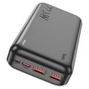 Nešiojamas įkroviklis HOCO J101A Astute, 3A, 20000 mAh, juodas, su LED indikatoriumi