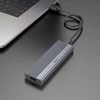 Korpusas Hoco M.2 SATA SSD diskams M raktas B+M raktas iki 4TB USB A USB3.2 / 6GBps HB47 metalinis pilkas