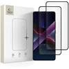 LCD apsauginis stikliukas Tech-Protect Glass Fit+ 2 vnt. Xiaomi Poco X7 Pro juodas
