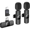 Mikrofonas Borofone BFK15 Lightning/USB-C juodas