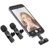 Mikrofonas Borofone BFK15 Lightning/USB-C juodas