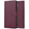 Reach Dėklas Fancy Wallet Apple iPhone 13/14 tamsiai raudonas