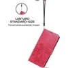 Reach Dėklas Flower Book Samsung A165 A16 4G/A166 A16 5G rožinis-raudonas