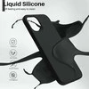 Reach Dėklas Liquid Silicone 1.5mm Xiaomi 13T/13T Pro juodas
