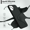 Reach Dėklas Liquid Silicone 1.5mm Xiaomi Redmi 12/Redmi Note 12R/Poco M6 Pro 5G juodas