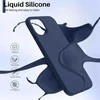 Reach Dėklas Liquid Silicone 1.5mm Xiaomi Redmi 14C/Redmi A4/Poco C75 tamsiai mėlynas