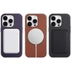 Reach Dėklas Mag Odinis dėklas Apple iPhone 16 Plus tamsiai violetinis