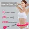 Reach Masažuojantis gimnastikos lankas Smart Hula Hoop HHP002 rožinis