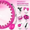Reach Masažuojantis gimnastikos lankas Smart Hula Hoop M2 rožinis