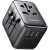 Universalus kelioninis įkroviklis Joyroom JR-TCW01 15W 3xUSB-A/USB-C juodas