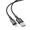 USB laidas prie Lightning Acefast C1-02, 1.2 m (juoda)