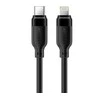 USB kabelis Acefast C16-01 USB-C to Lightning 1.2m juodas