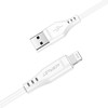 USB laidas Acefast C3-02 MFi USB-A iki Lightning 1.2m baltas