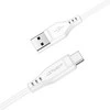 USB į USB-C Acefast C3-04 kabelis, 1.2 m (baltas)